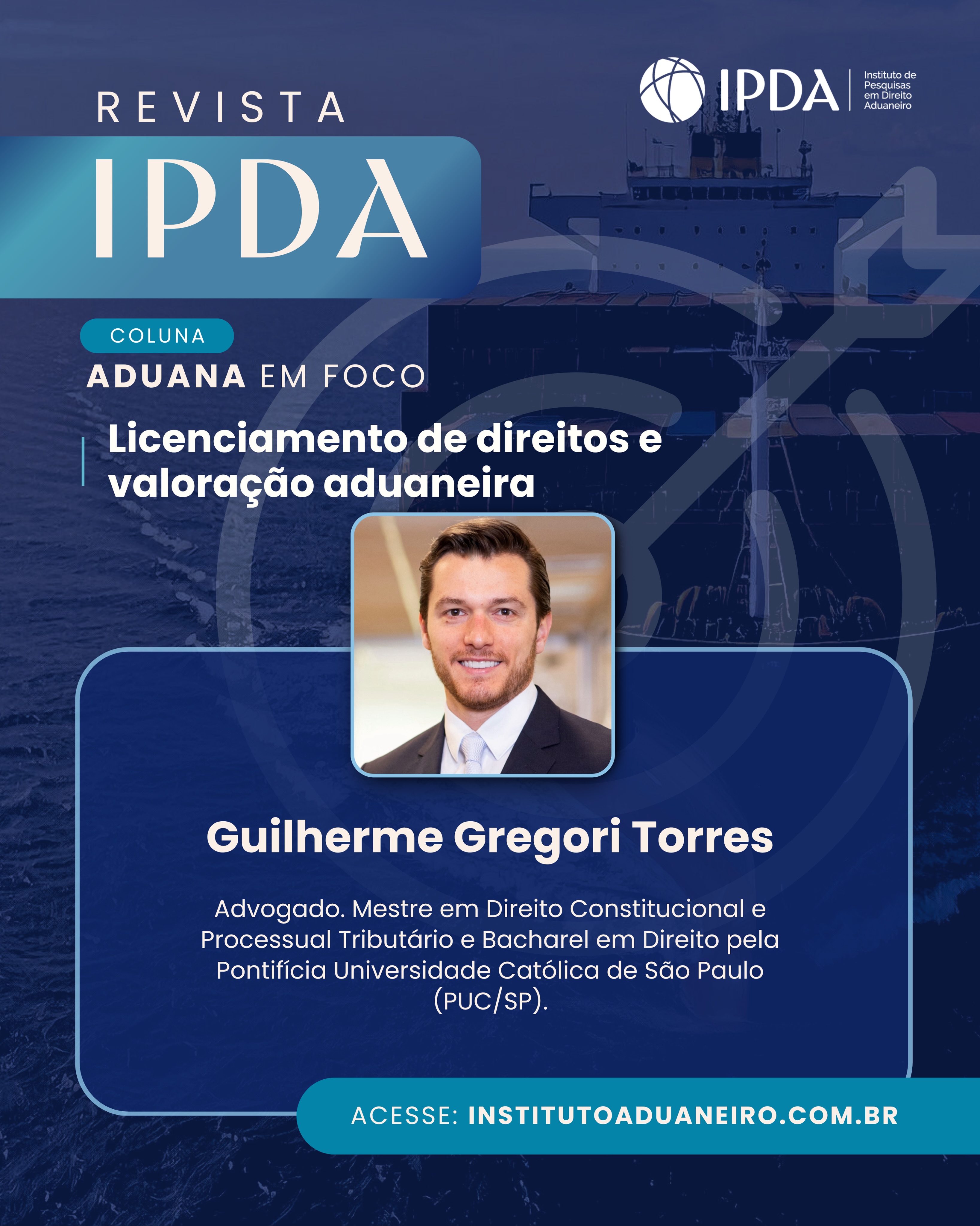 Já está disponível o novo artigo da Coluna Aduana em Foco do IPDA!📝 Tema: Licenciamento de direitos e valoração aduaneiraNo artigo, Guilherme Gregori Torres aborda uma das questões mais relevantes da valoração aduaneira: a inclusão de royalties e direitos de licença no valor aduaneiro das mercadorias importadas.O texto analisa em que situações esses valores podem compor a base de cálculo do Imposto de Importação, à luz do Acordo de Valoração Aduaneira (AVA), do Regulamento Aduaneiro e das normas da Receita Federal do Brasil.Guilherme Gregori Torres — Advogado. Mestre em Direito Constitucional e Processual Tributário e Bacharel em Direito pela Pontifícia Universidade Católica de São Paulo (PUC/SP).O artigo completo está disponível em institutoaduaneiro.com.br — link na bio.
Confira também nos destaques.