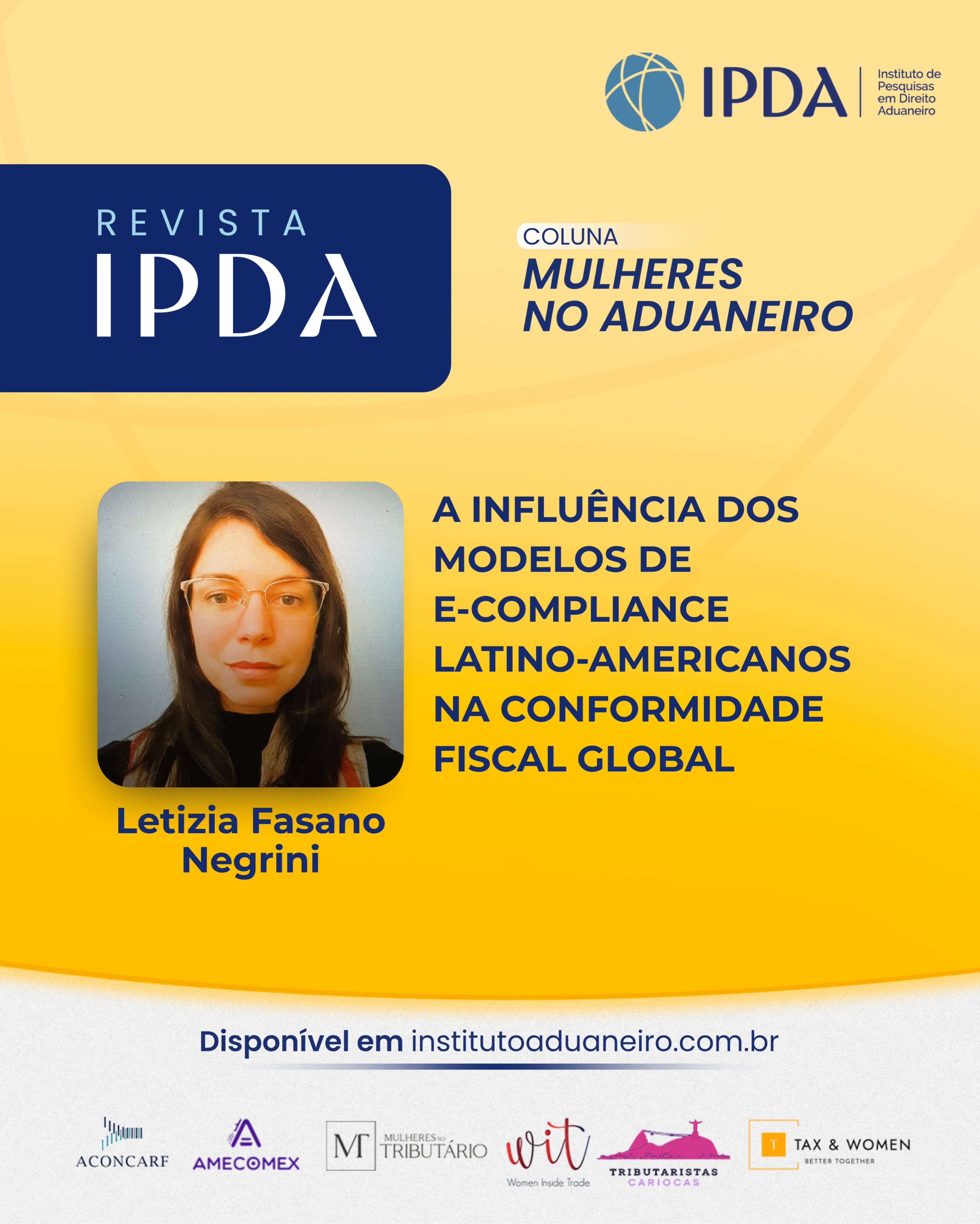 Já está disponível o novo artigo do coletivo AMECOMEX @amecomexbr da Coluna Mulheres no Aduaneiro!Autora: Letizia Fasano Negrini
Tema: A Influência dos Modelos de E-Compliance Latino-Americanos na Conformidade Fiscal GlobalNo texto, a autora analisa a transformação digital da administração tributária como um fenômeno irreversível, que deixou de ser uma iniciativa isolada de alguns países para se tornar um movimento regulatório de alcance global.A reflexão destaca o papel singular da América Latina nesse processo, especialmente a partir da experiência de países como Brasil, México e Chile, que estiveram entre os pioneiros na adoção dos chamados controles transacionais contínuos (CTCs).Ao consolidarem modelos operacionais robustos de e-compliance, esses países passaram a influenciar reguladores de outros continentes, tornando-se referência para novas formas de fiscalização, transparência e conformidade fiscal no cenário internacional.A Coluna Mulheres no Aduaneiro é um espaço dedicado ao protagonismo feminino no setor, promovendo diversidade, excelência técnica e representatividade das mulheres no comércio internacional.O artigo completo está disponível em institutoaduaneiro.com.br
Link na bio | Confira também nos destaques!