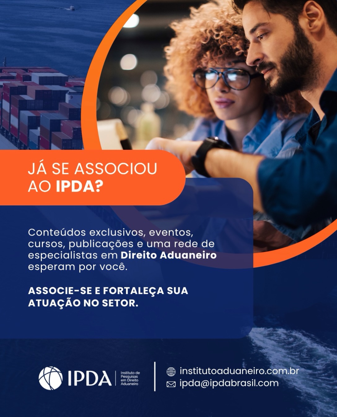 Você já pensou em como fazer parte de uma rede de especialistas pode fortalecer sua atuação no Direito Aduaneiro?

Ao se associar ao IPDA, você amplia suas conexões profissionais e tem acesso a conteúdos exclusivos, cursos, eventos e publicações especializadas.

Invista no seu desenvolvimento e faça parte de uma rede que contribui para o fortalecimento do Direito Aduaneiro no Brasil!

🌐 Ainda não é associado? Esse é o seu convite!

Acesse institutoaduaneiro.com.br ou o link na bio e saiba mais.